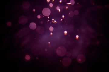 Abstract blur bokeh  on black