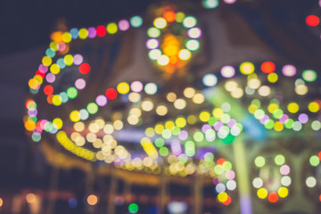 blur of light at carnival festival night market