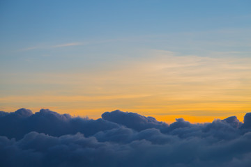 Beautiful sky and clouds before sunset