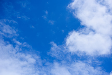 Naklejka na ściany i meble White cloudy with blue sky background, blue sky with cloud, blue sky background, sky clouds background