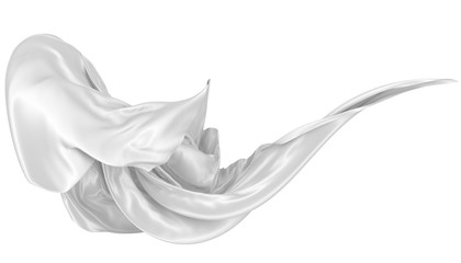 Abstract background of colored wavy silk or satin.