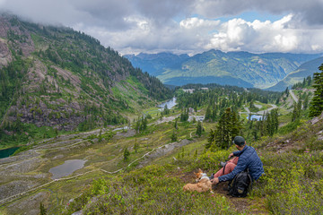 Fototapeta na wymiar Mount Baker Snoqualmie Wilderness in Washington State