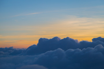 Beautiful sky and clouds before sunset