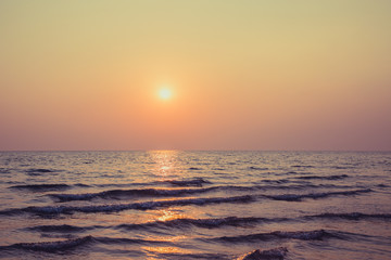 Sky and beach before sunset