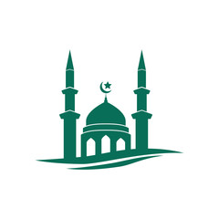 Abstract Mosque Moslem Logo Vector  For Corporate Business