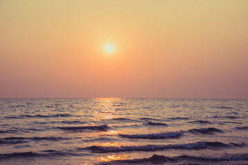 Sky and beach before sunset