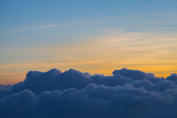 Beautiful sky and clouds before sunset