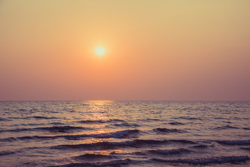 Sky and beach before sunset