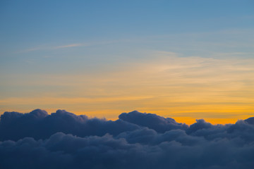 Beautiful sky and clouds before sunset