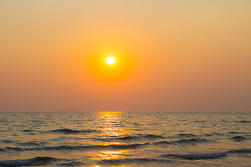 Sky and beach before sunset