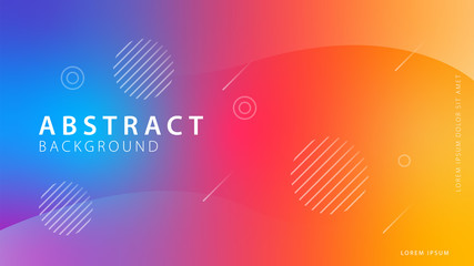 Gradient geometric shape background collection