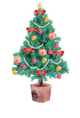 クリスマスツリー・装飾あり