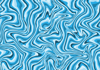 Abstract blue tone marble background vector illustration.