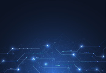 Internet connection, abstract sense of science and technology graphic design. Vector illustration