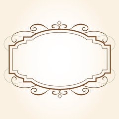 高級感のあるフレームデザインテンプレート