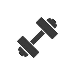 vector icon of dumbbell gym