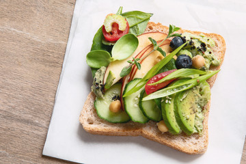 Assortment vegan sandwiches