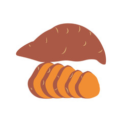 Batata sweet potato illustration