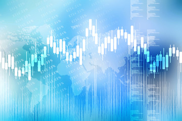 2d rendering Stock market online business concept. business Graph 