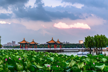 Landscape of Nanhu Park, Changchun, China