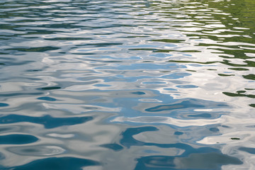 Blurred surface of the water on the lake. Abstract background concept