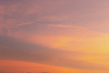 Beautiful Sunset / sunrise with clouds sky with dramatic light oil painting style for background