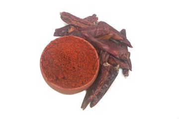 Image of spices isolated close up.