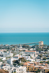 View of downtown and the Pacific Coast in Ventura, California