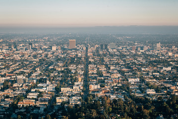 Obraz premium View from Griffith Observatory, in Los Angeles, California