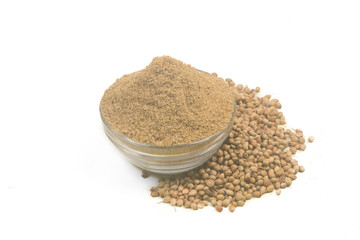 Image of spices isolated close up.