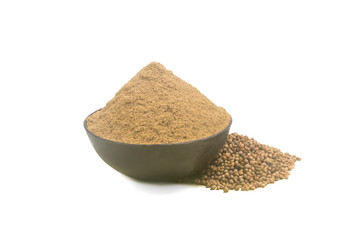 Image of spices isolated close up.