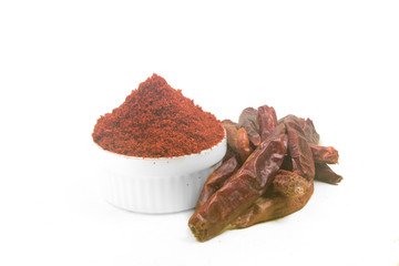 Image of spices isolated close up.