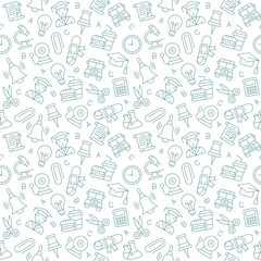 Back to school poster template, vector illustration