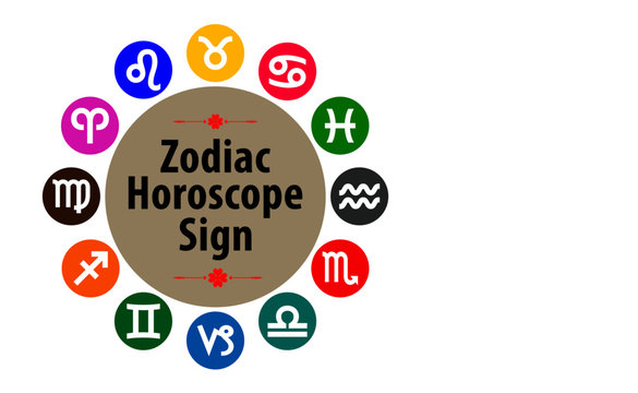 set of zodiac horoscope collection. easy to modify
