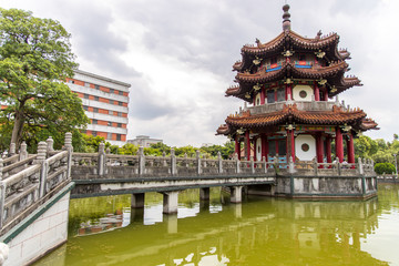 Fototapeta premium beautiful old building at Peace Park, Taipei