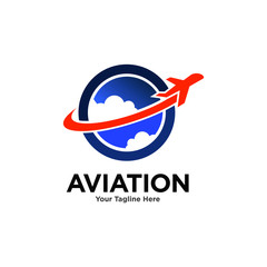 Aviation Logo Images Stock Vectors