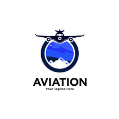 Aviation Logo Images Stock Vectors