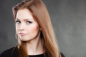 Lovely glamorous young woman portrait.