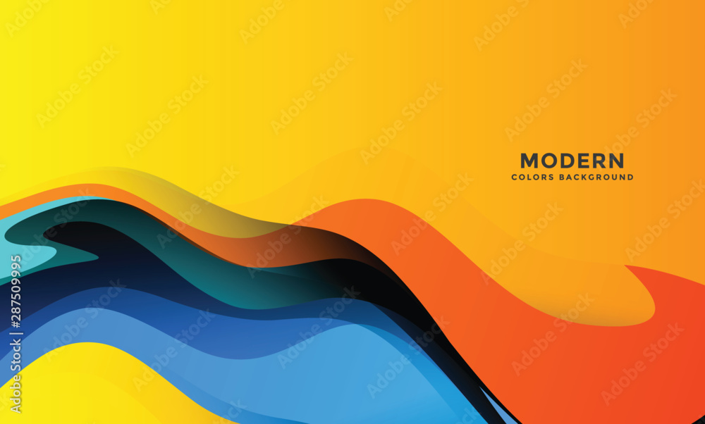 Sticker abstract colorful pattern design and background