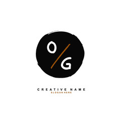 O G OG Initial logo template vector. Letter logo concept with background template.