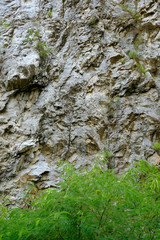 Cunning face of a rock mountain