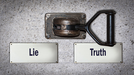 Street Sign to Truth versus Lie