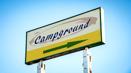 Street Sign to Campground
