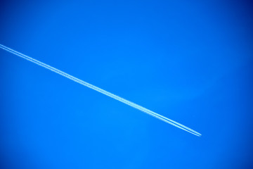 autumn blue sky with clouds