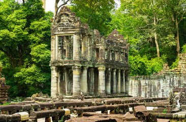 Old Temple at Angkor wat, Siem Reap, Cambodia.