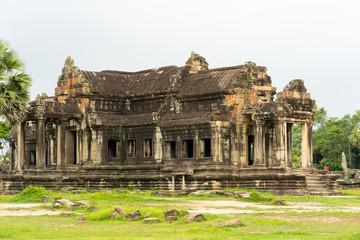 Fototapeta na wymiar Old Temple at Angkor wat, Siem Reap, Cambodia.