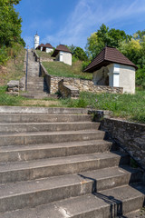 Calvary hill in Magyarpolany, Hungary.