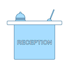 Hotel Reception Desk Icon