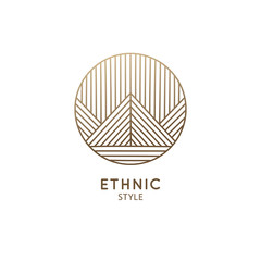 Logo mountain landscape