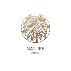 Tropical plant logo